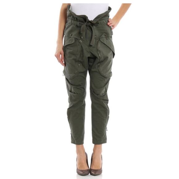 Faith Connexion Cargo Pants Army Green Designer Size Small - Picture 1 of 14